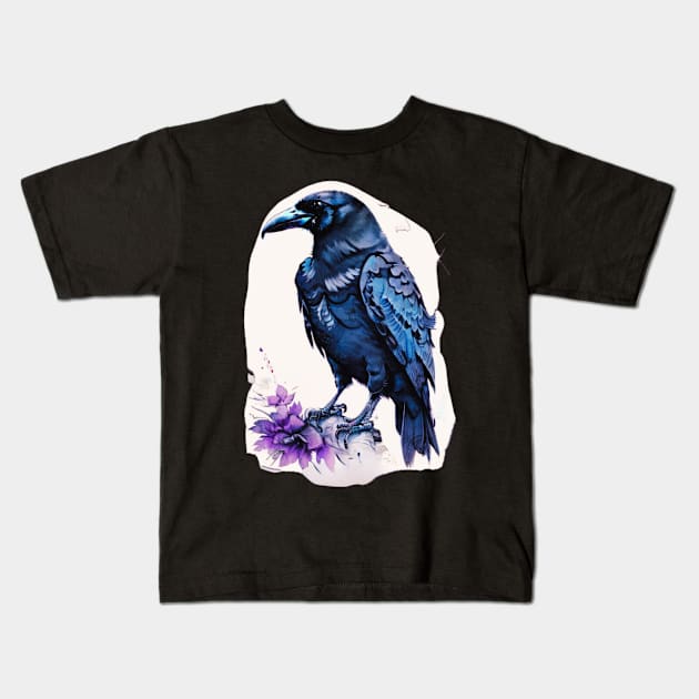 Crow Kids T-Shirt by JennAshton